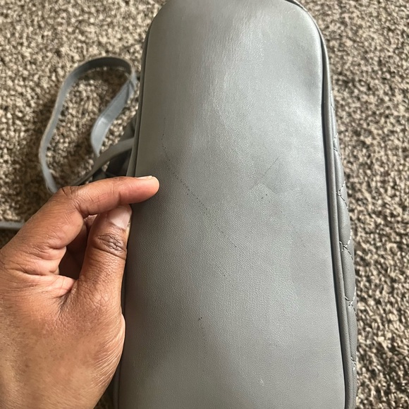 Bebe Gray Quilted Backpack - Picture 3 of 10